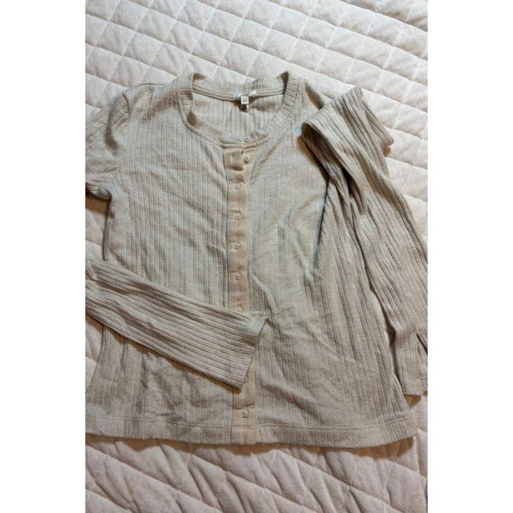 Cream long sleeve sweater